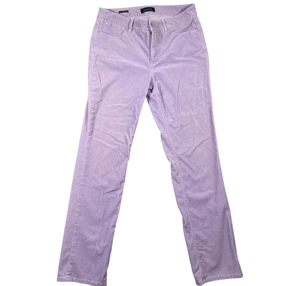 Talbots Flawless Five-Pocket Corduroy Pants Size 6 Purple Straight Leg
